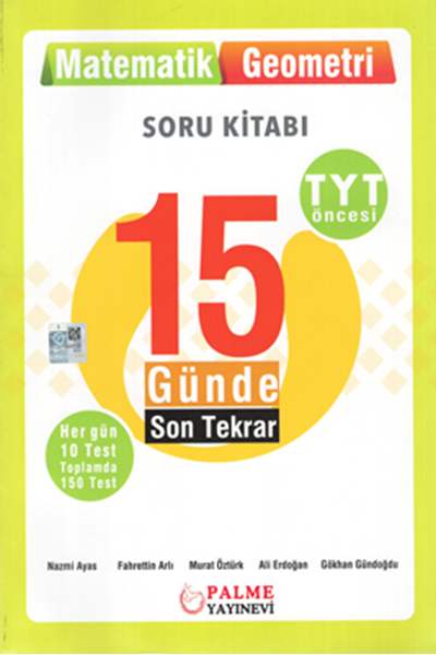 TYT Öncesi 15 Günde Son Tekrar Matematik - Geometri Soru Kitabı kapak görseli
